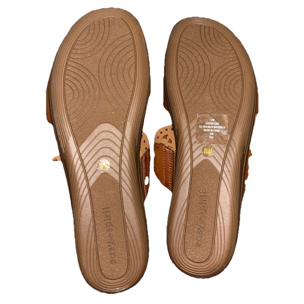 Easy Spirit Sandals Tan Lace Cut Out Straps Sz 11M NWB - Picture 5 of 5